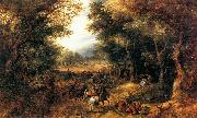 VINCKBOONS, David Forest Scene with Robbery wr oil painting